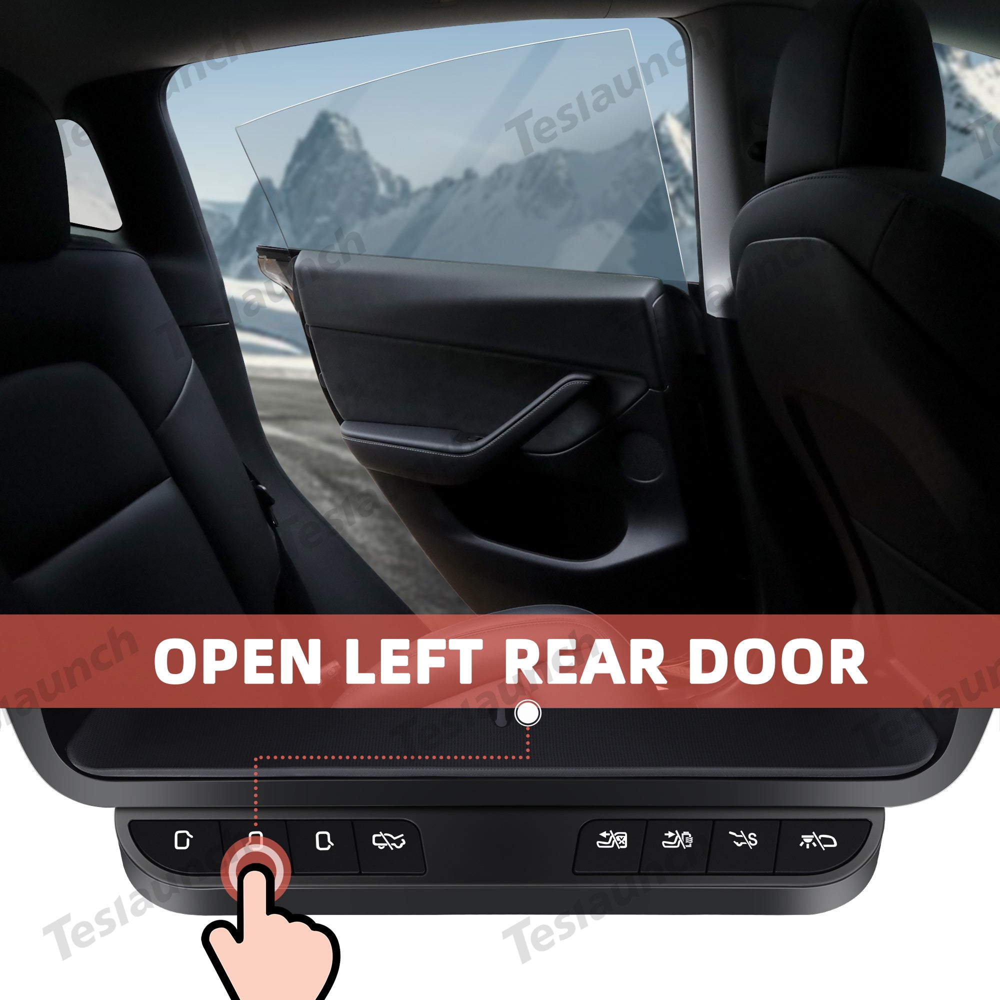 Model 3/Y Storage Box Intelligent Control Physical Buttons For Tesla