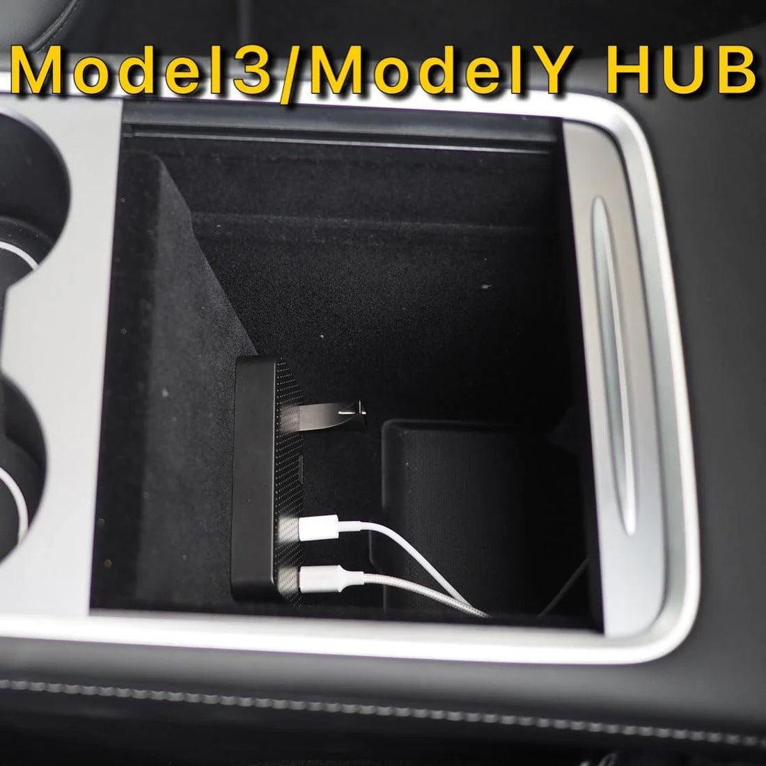 Model 3/Y/S/X USB Hub 4 - In - 1 Center Console Adapter for Tesla(2021 - 2023) - acetesla