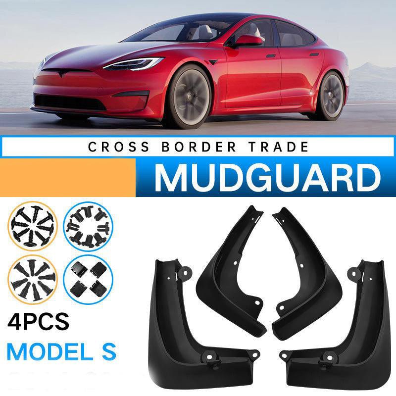 4pcs TPE Mud Flaps Splash Guards Mudguard Fender For Tesla Model Y 3 Front Rear - Foto 4