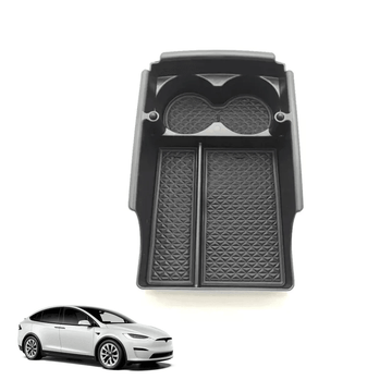 Model X/S Center Console Organizer with Cup Holder for Tesla(2016 - 2020) - acetesla
