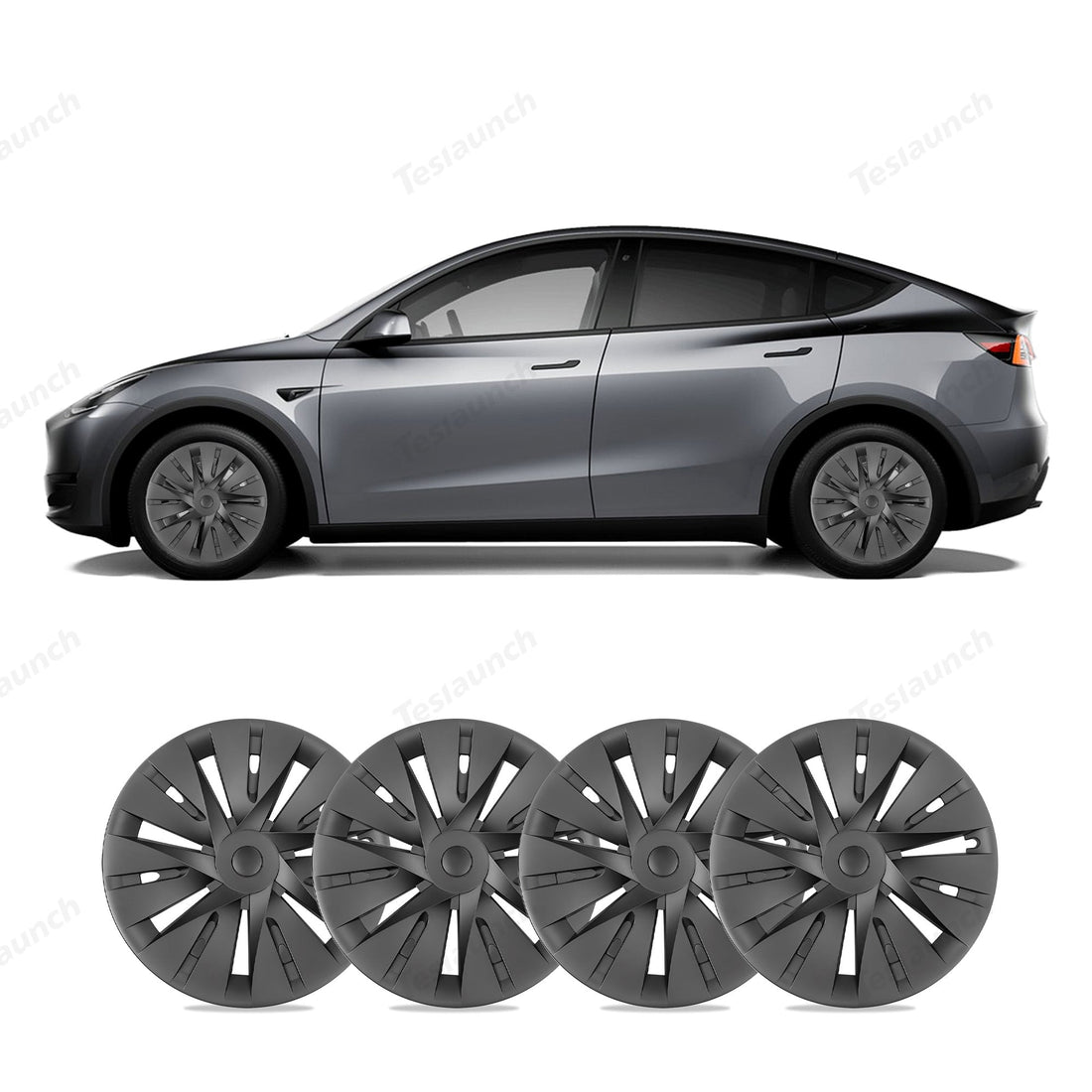Model Y 19'' Gemini Wheels Cover Hubcaps Replacement 4PCS for Tesla (2020 - 2024) - acetesla