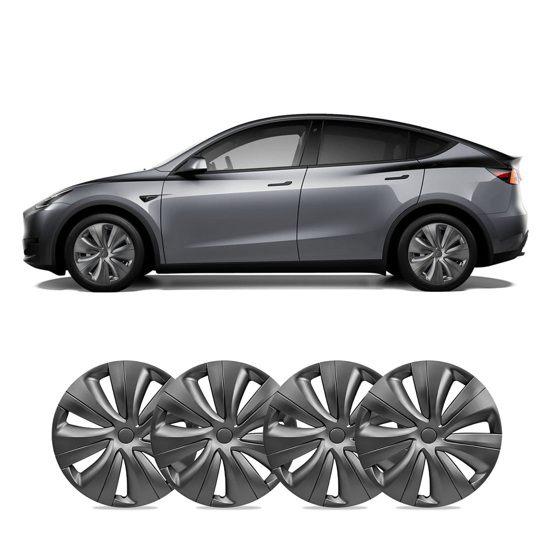 Model Y 19'' Gemini Wheels Cover Hubcaps Replacement 4PCS for Tesla (2020 - 2024) - acetesla