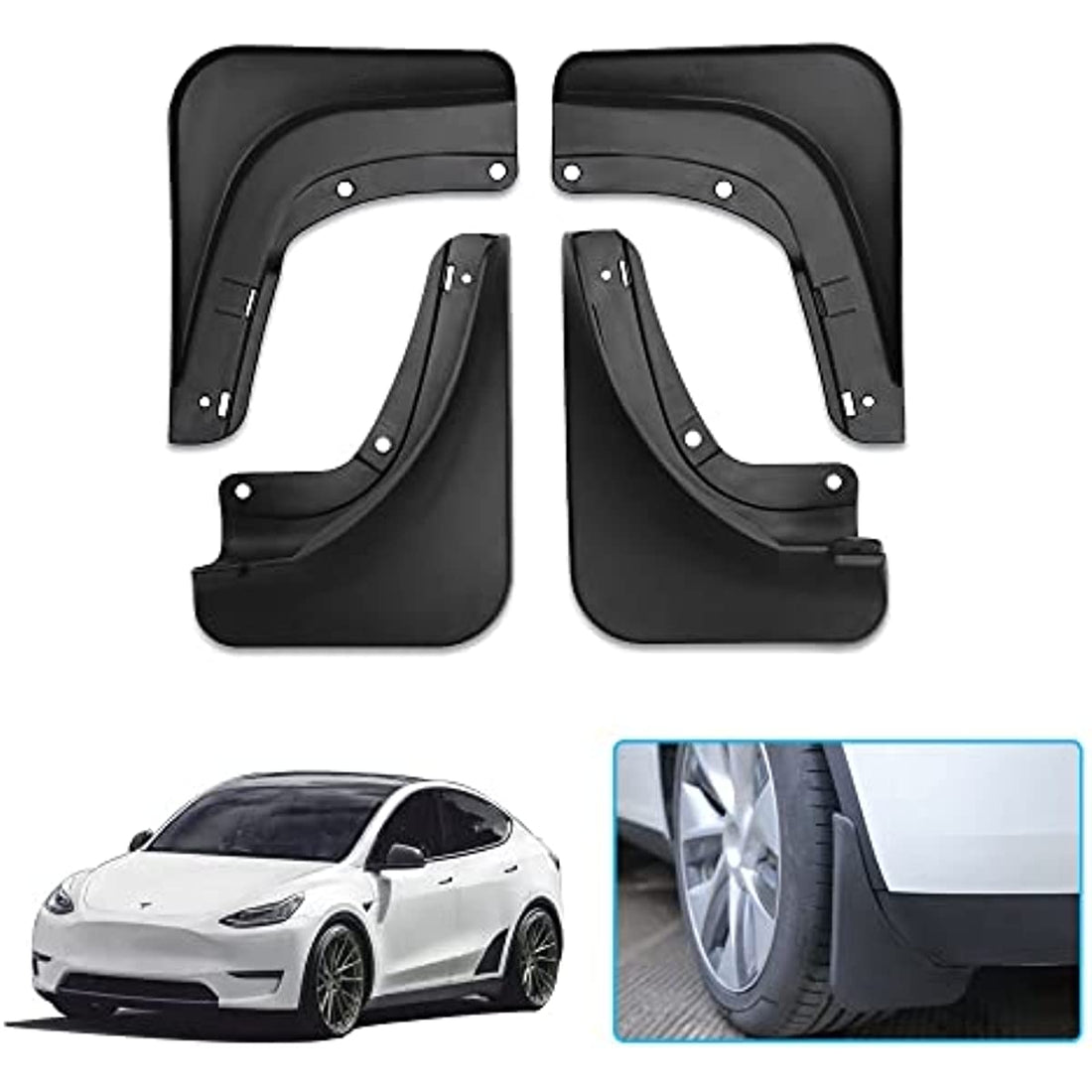 Mud flaps for Tesla Model Y 2020-2023 Set of 4 - acetesla