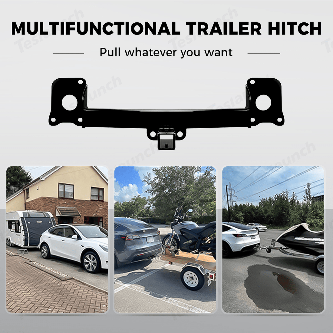 Multifunctional Tow Bar Trailer Hitch for Tesla Model Y Juniper 2025+ - acetesla