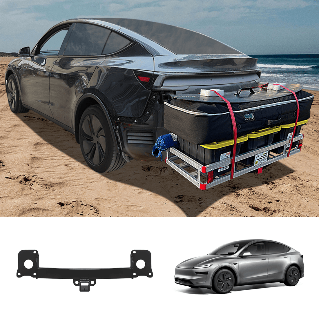 Multifunctional Tow Bar Trailer Hitch for Tesla Model Y Juniper 2025+ - acetesla
