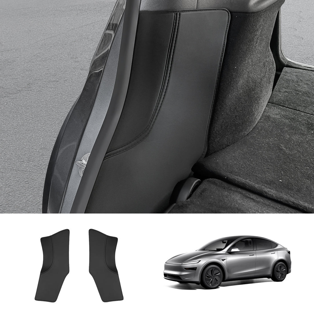 Napa Leather C - Pillar Protectors for Tesla Model Y Juniper 2025+ - acetesla