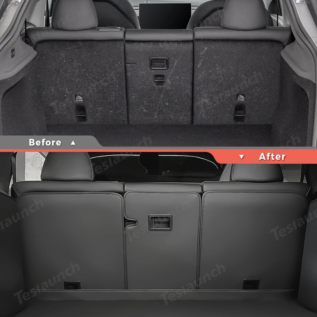 Nappa Leather Rear Seat Back Protector for Tesla Model Y Juniper 2025+ - acetesla