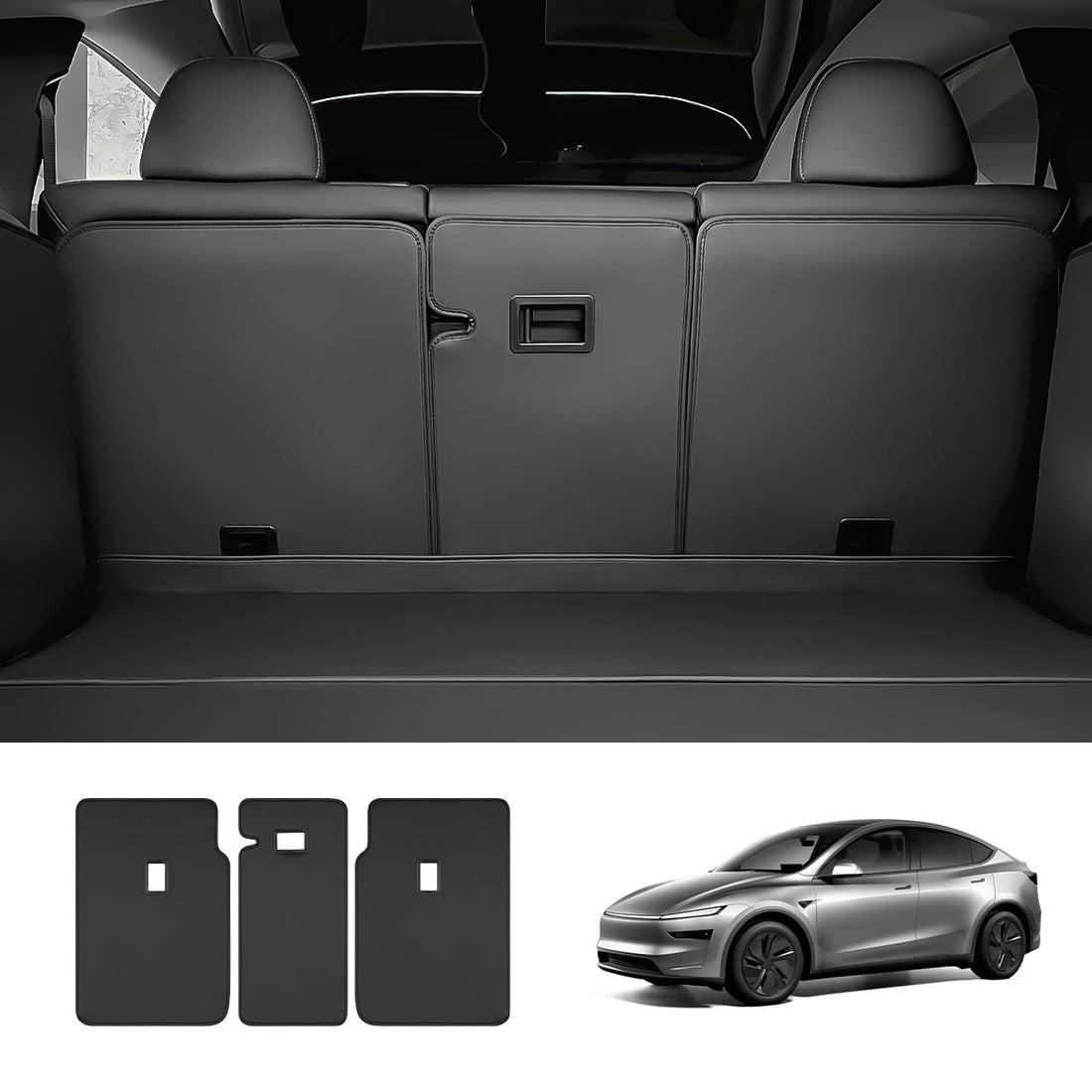 Nappa Leather Rear Seat Back Protector for Tesla Model Y Juniper 2025+ - acetesla