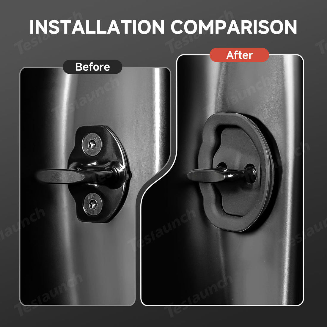 Noise Reduction Door Latch Lock Cover for Cybertruck (4 Pcs) - acetesla