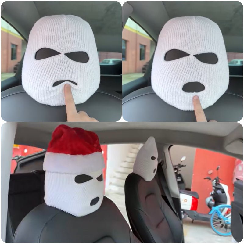 Personalized Funny Hat for Tesla Car Seat Headcover - Fits Model 3/Y/S/X - acetesla