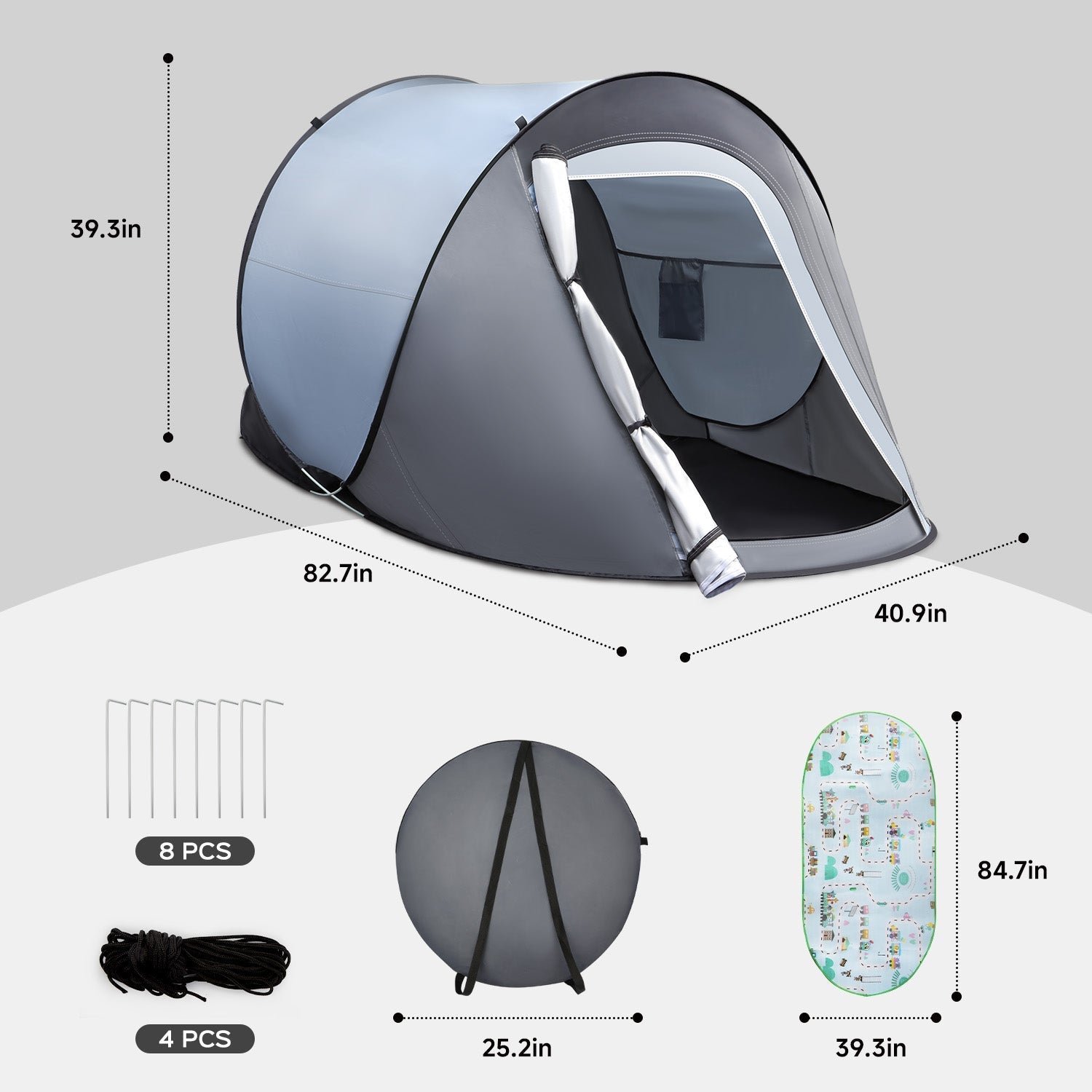 trunk tent Portable Trunk Bed Pop-Up Camping Tent for Cybertruck