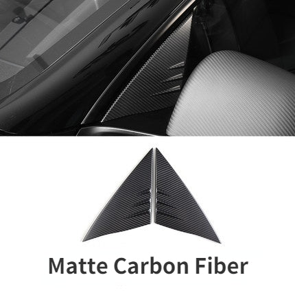 Real Carbon Fiber A-pillar Windows for Tesla Model Y 2020-2023 - acetesla