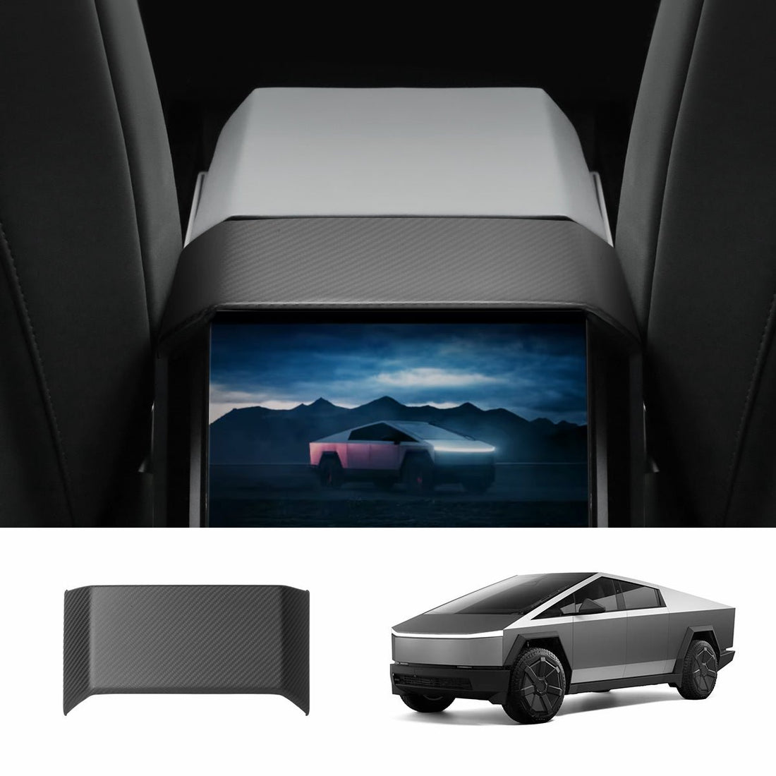 [Real Carbon Fiber] Backseat Air Vent Top Cover for Cybertruck - acetesla