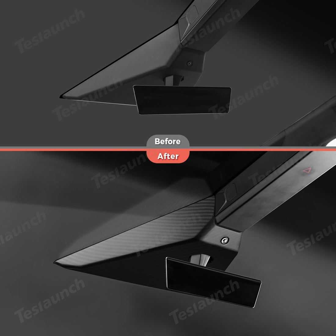 [Real Carbon Fiber] Cabin Camera Trim Cover for Tesla Cybertruck - acetesla