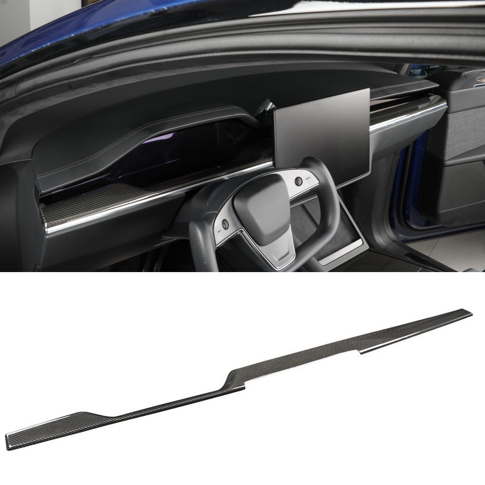 [Real Carbon Fiber] Dashboard Covers for Model S/X 2022+ - acetesla