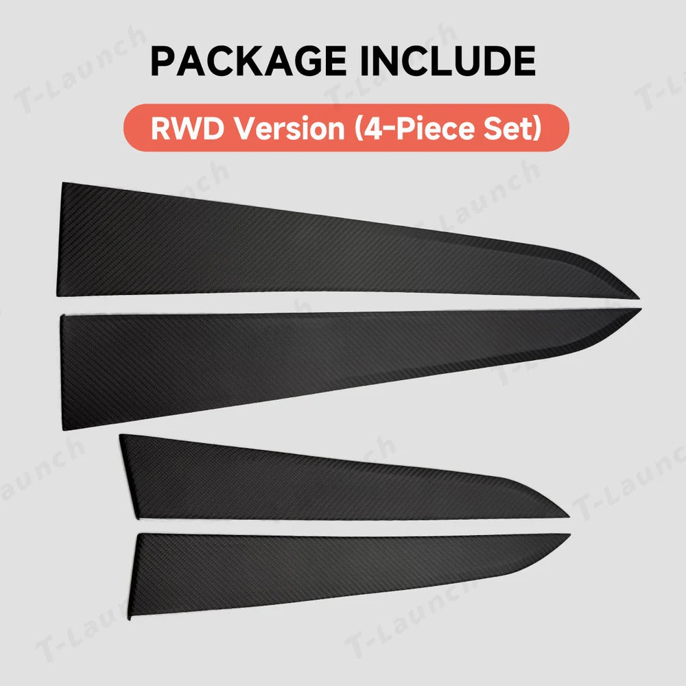 Real Carbon Fiber Door Trim for Tesla Model Y Juniper 2025+ - acetesla