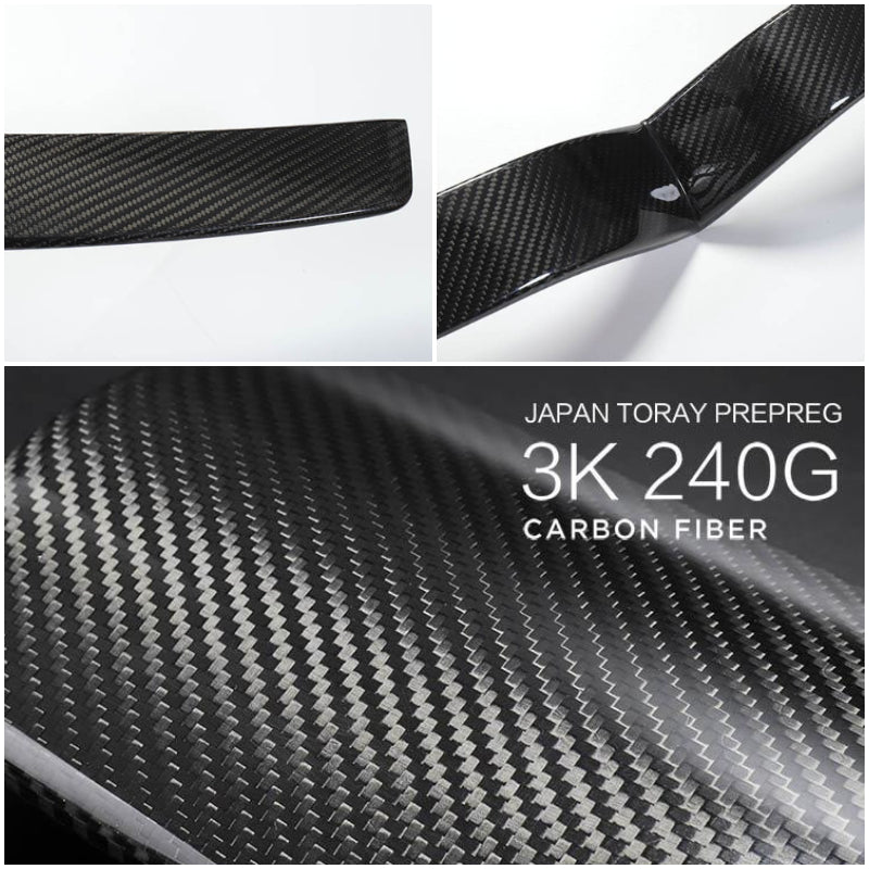 [Real Carbon Fiber] Front Center Grille Trim Strip For Model S 2016 - 2024 - acetesla