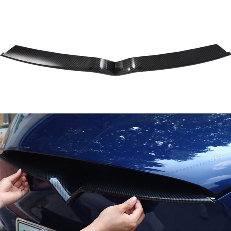 [Real Carbon Fiber] Front Center Grille Trim Strip for Model X 2016 - 2022 - acetesla