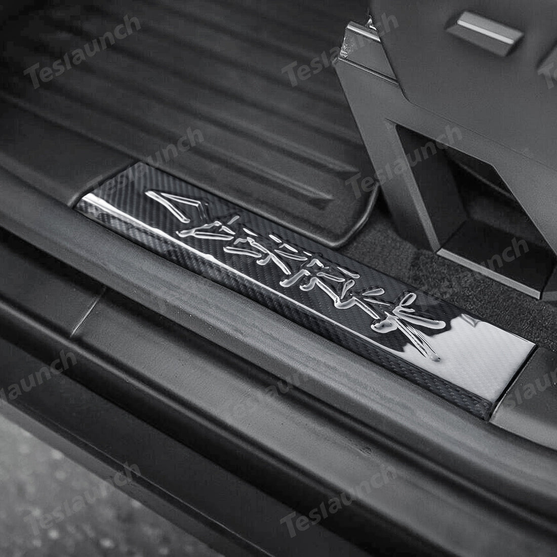 [Real Carbon Fiber] Front Door Sill Protector for Tesla Cybertruck (2 Pcs) - acetesla
