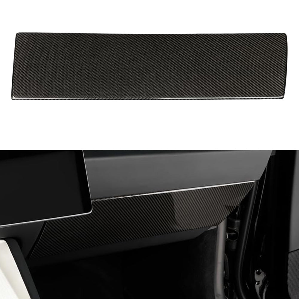[Real Carbon Fiber] Glove Box Panel Cover for Tesla Model 3 Highland 2024+ - acetesla