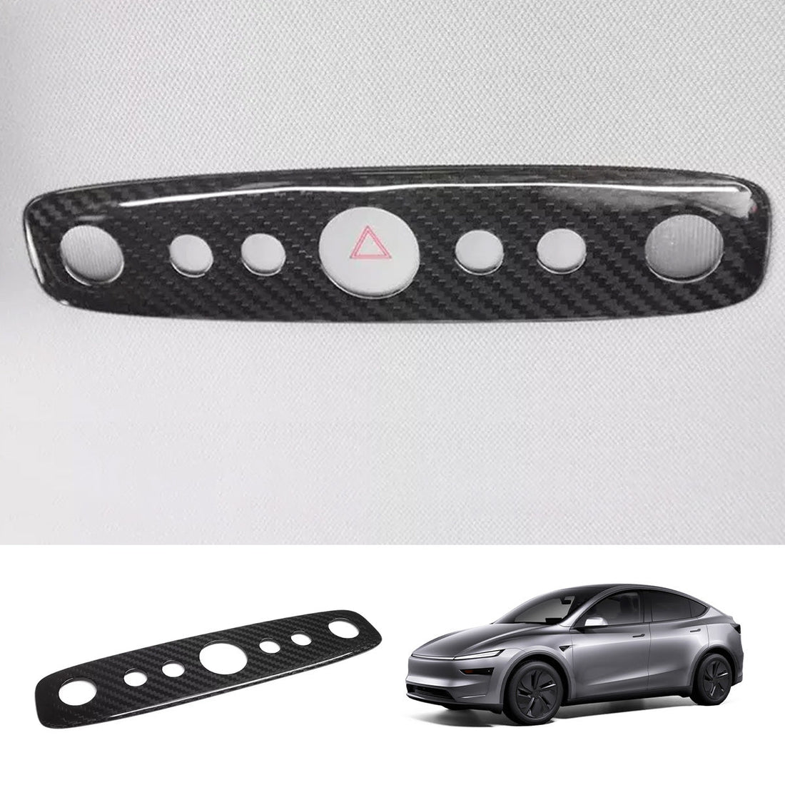 [Real Carbon Fiber] Reading Light Cover for Tesla Model Y Juniper 2025+ - acetesla