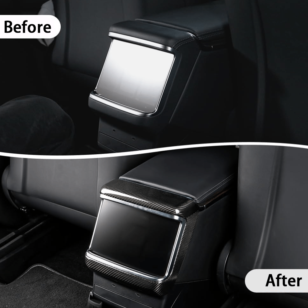 [Real Carbon Fiber] Rear AC Vent Cover for Tesla Model S/X 2022+ - acetesla