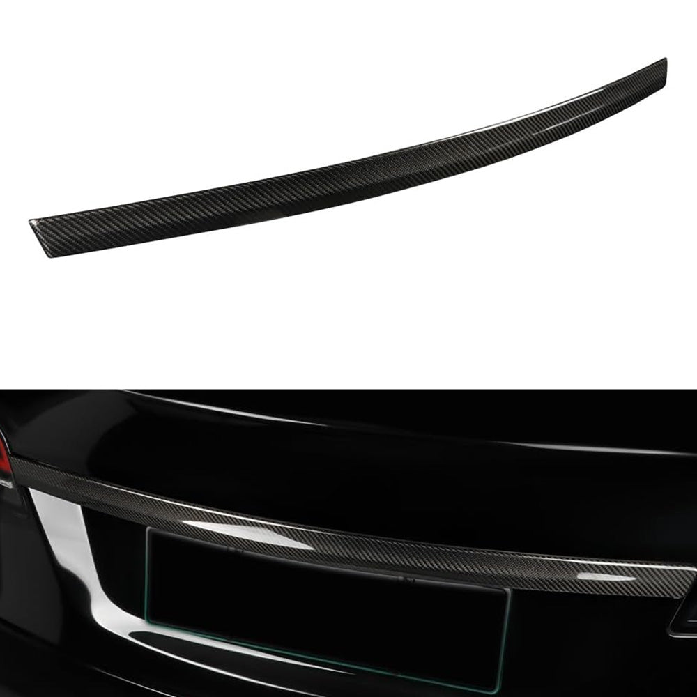 [Real Carbon Fiber] Rear Tailgate Trim Strip Cover for Model S 2022+ - acetesla