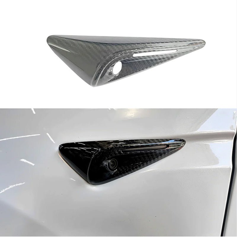 [Real Carbon Fiber] Turn Signal Cover For Model X (1 Pair) 2021+ - acetesla