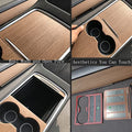 Real Wood Center Console Cover for Tesla Model 3 / Y - acetesla