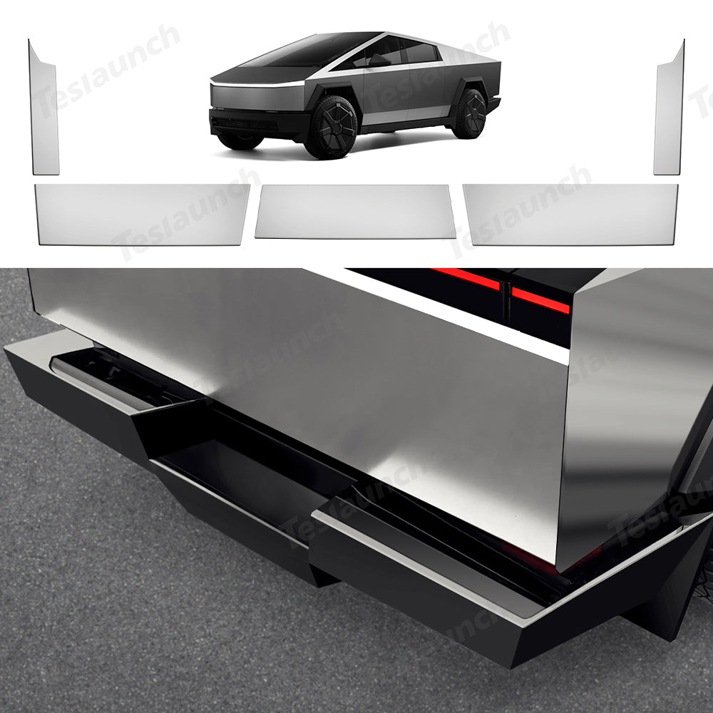 Rear Bumper Protectors for Cybertruck - acetesla