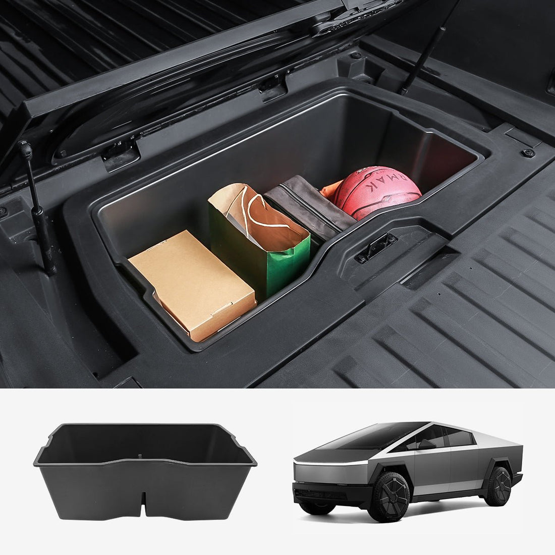 Rear Cargo Lower Trunk Portable Storage Box for Cybertruck - acetesla