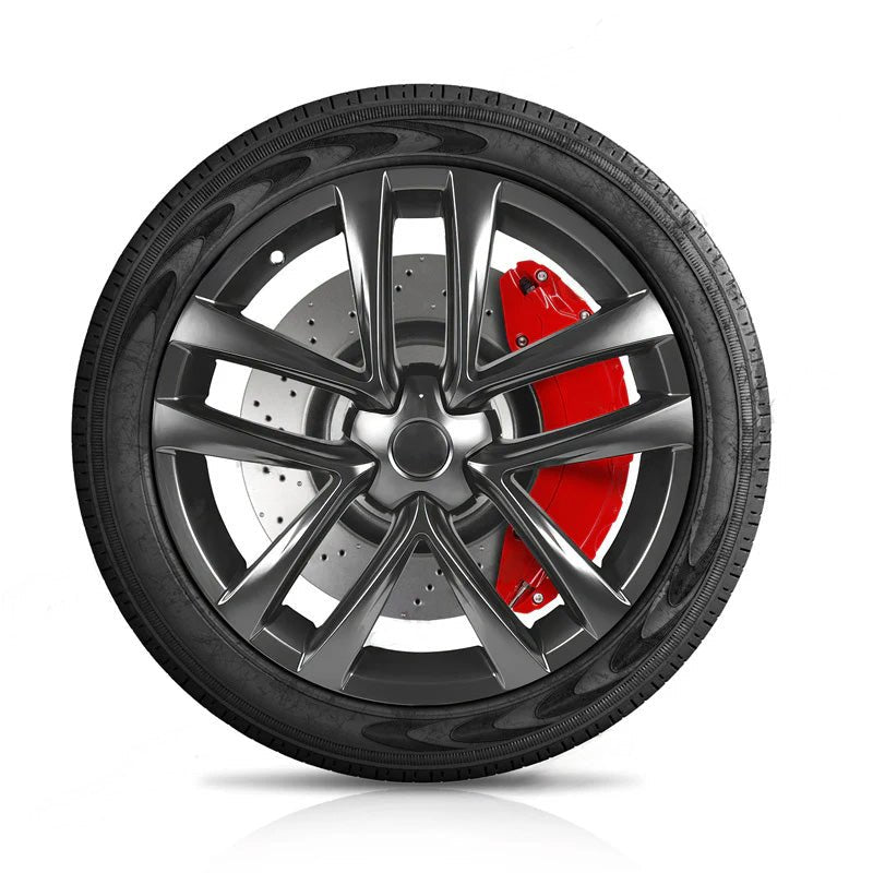 Red 2021 - 2024 Model S/X Brake Caliper Covers (4Pcs) for Tesla - acetesla