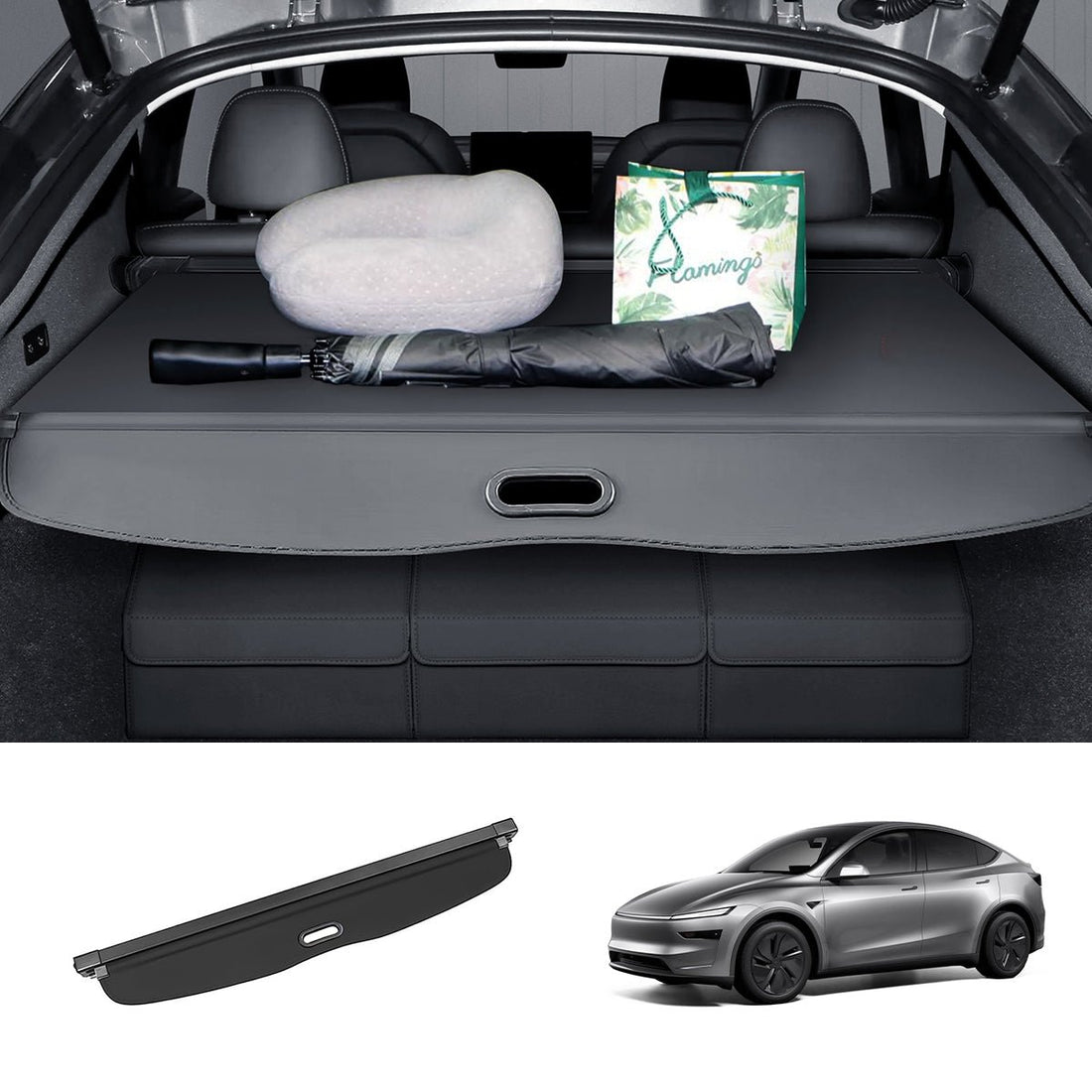 Retractable Rear Trunk Privacy Cargo Cover for Tesla Model Y Juniper 2025+ - acetesla
