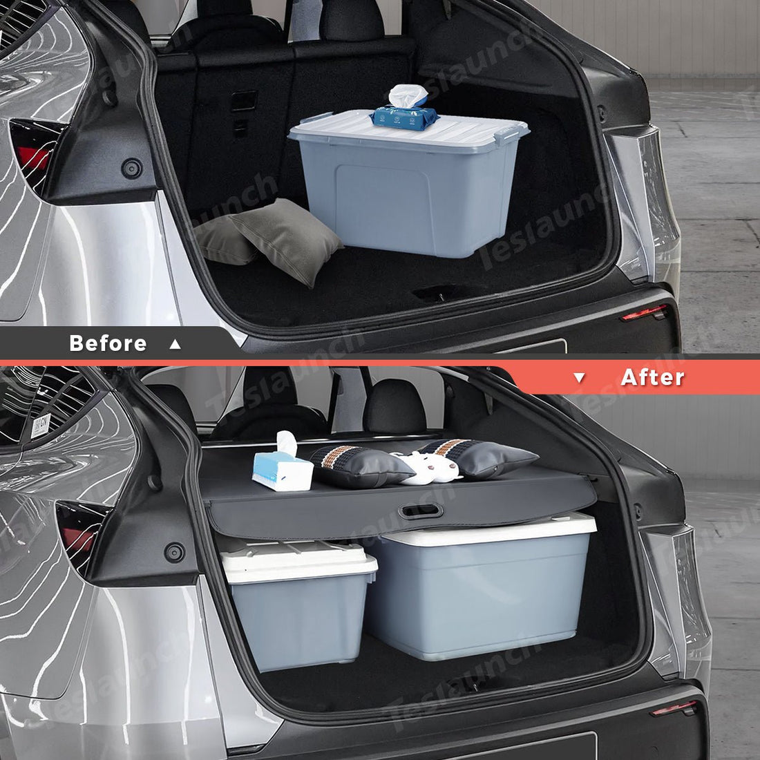 Retractable Rear Trunk Privacy Cargo Cover for Tesla Model Y Juniper 2025+ - acetesla
