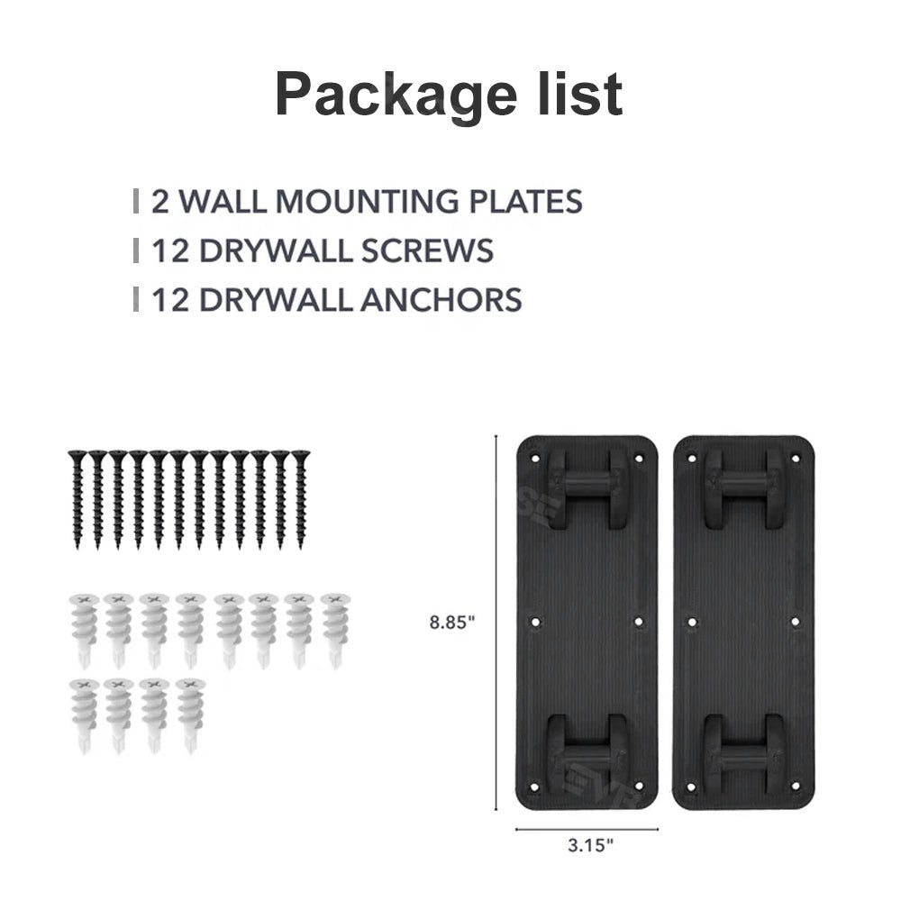Rivian Cargo Crossbars Wall Mount Plates for R1T/R1S Custom One Handed Snap-on Design Rivian Accessories - acetesla