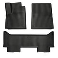 Rivian R1T Floor Mats TPE All Weather Protection Rivian R1T Accessories Black - acetesla