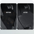 Rivian R1T Floor Mats TPE All Weather Protection Rivian R1T Accessories Black - acetesla