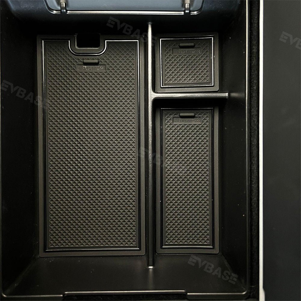 Rivian R1T R1S Center Console Organizer Tray Armrest Storage Box Rivian R1T R1S Accessories - acetesla