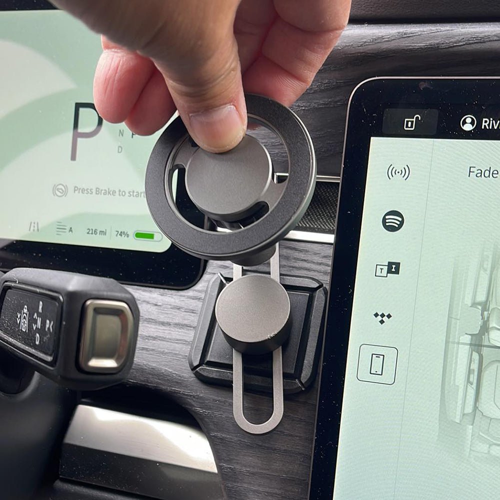 Rivian R1T R1S Magnetic Phone Holder iPhone Magnetic Car Mount for Universal Cell Phone - acetesla