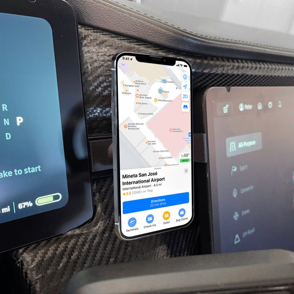 Rivian R1T R1S Magnetic Phone Holder iPhone Magnetic Car Mount for Universal Cell Phone - acetesla