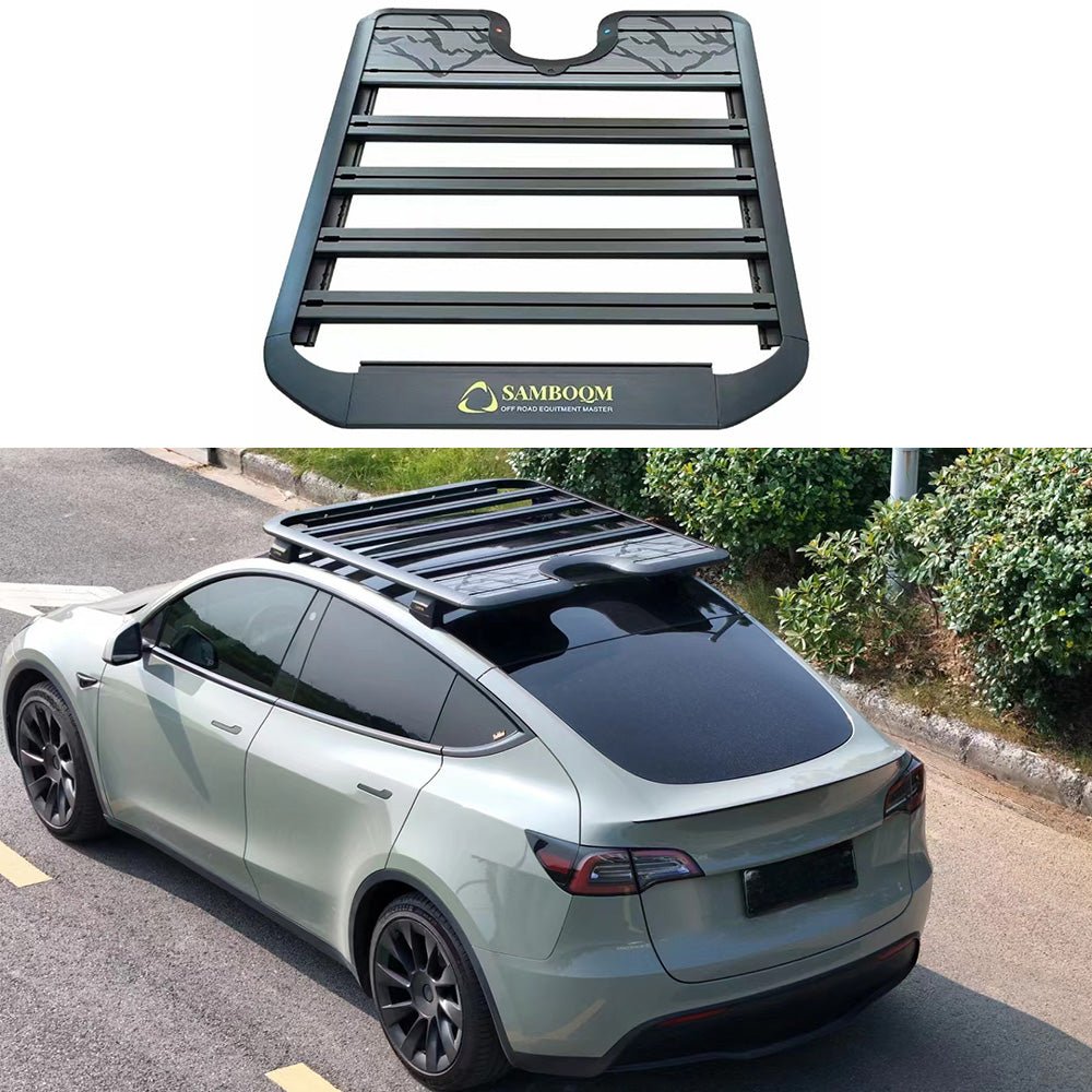 Model Roof Rack Roof Rack Cargo Platform Rooftop Cargo System for Tesla Model Y 2021+