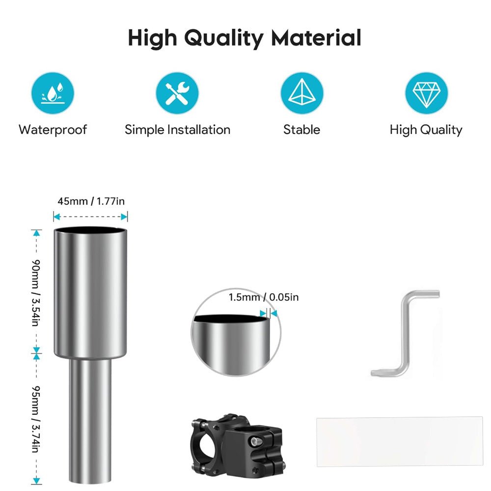 Round Tube Roof Rack Mount for Starlink Mini – Fits All Cars - acetesla