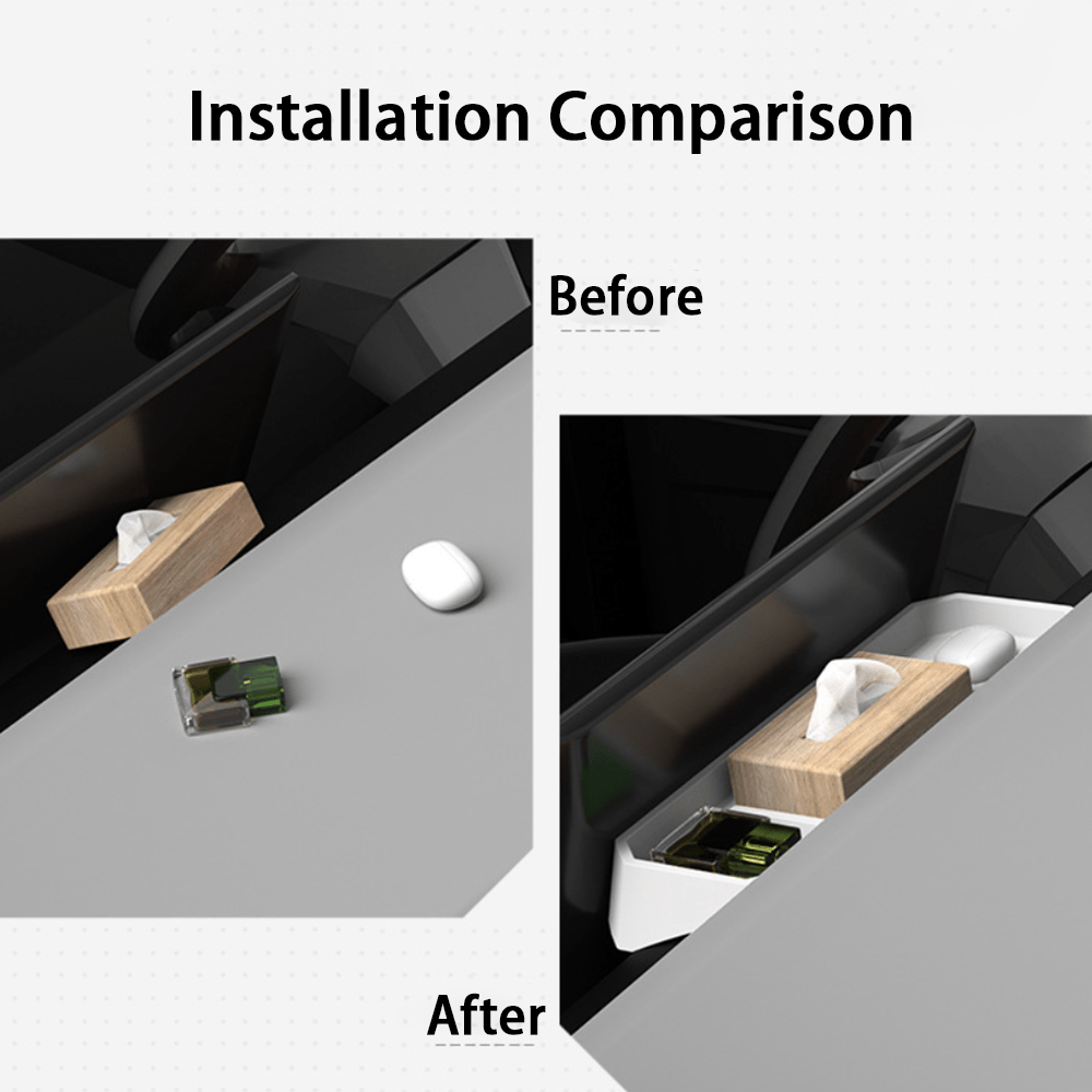 Silicone Center Console Behind Screen Storage Tray for Cybertruck - acetesla
