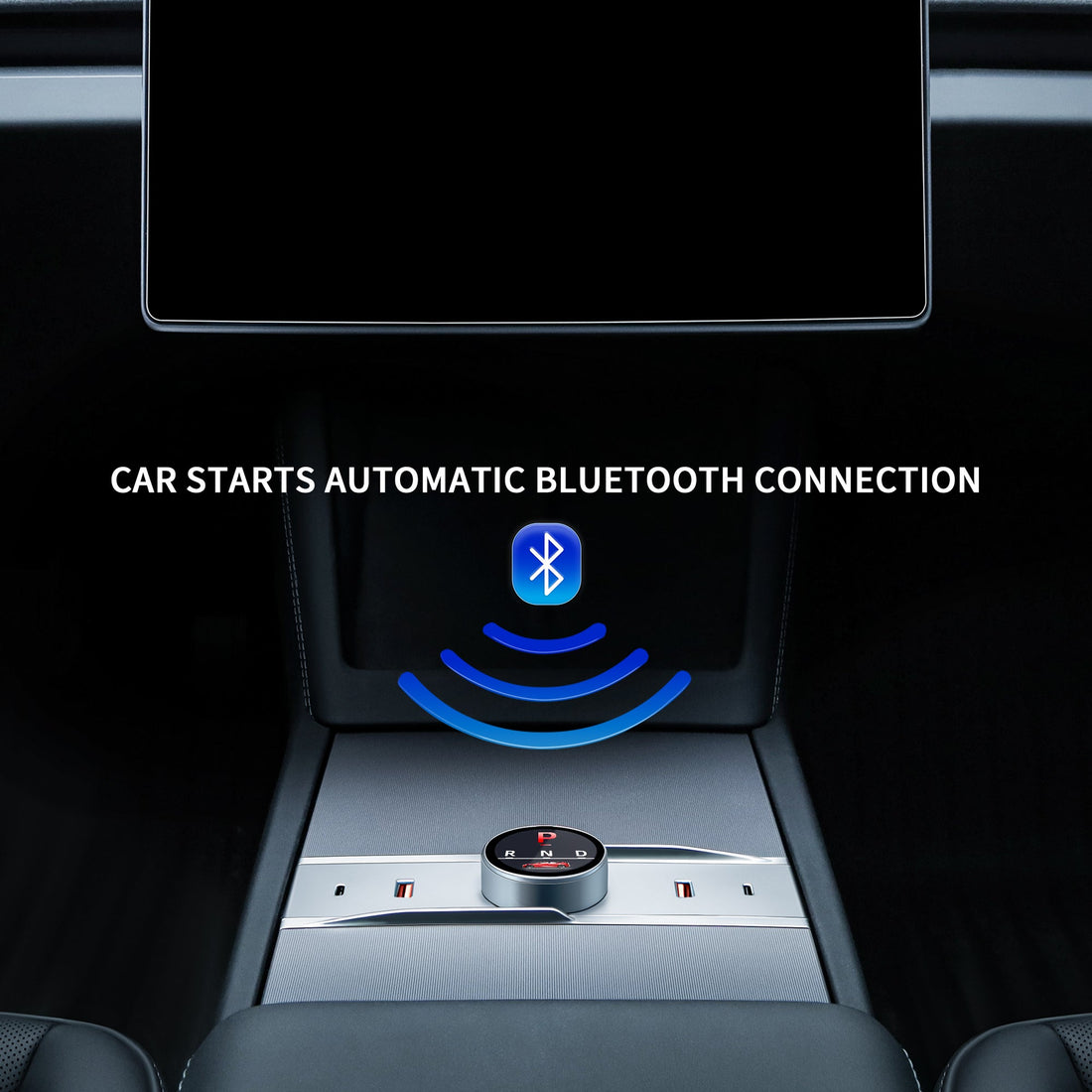 Smart Rotating Gear Shift Dock USB Hub for Tesla Model 3 Highland - acetesla