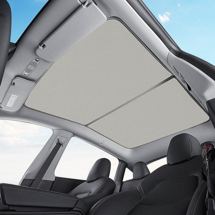Split Glass Roof Sunshade - Tesla Model Y (2020-2025.03) Heat ...