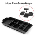 Split Lower Center Console Storage Tray with Cup Holder for Cybertruck - acetesla