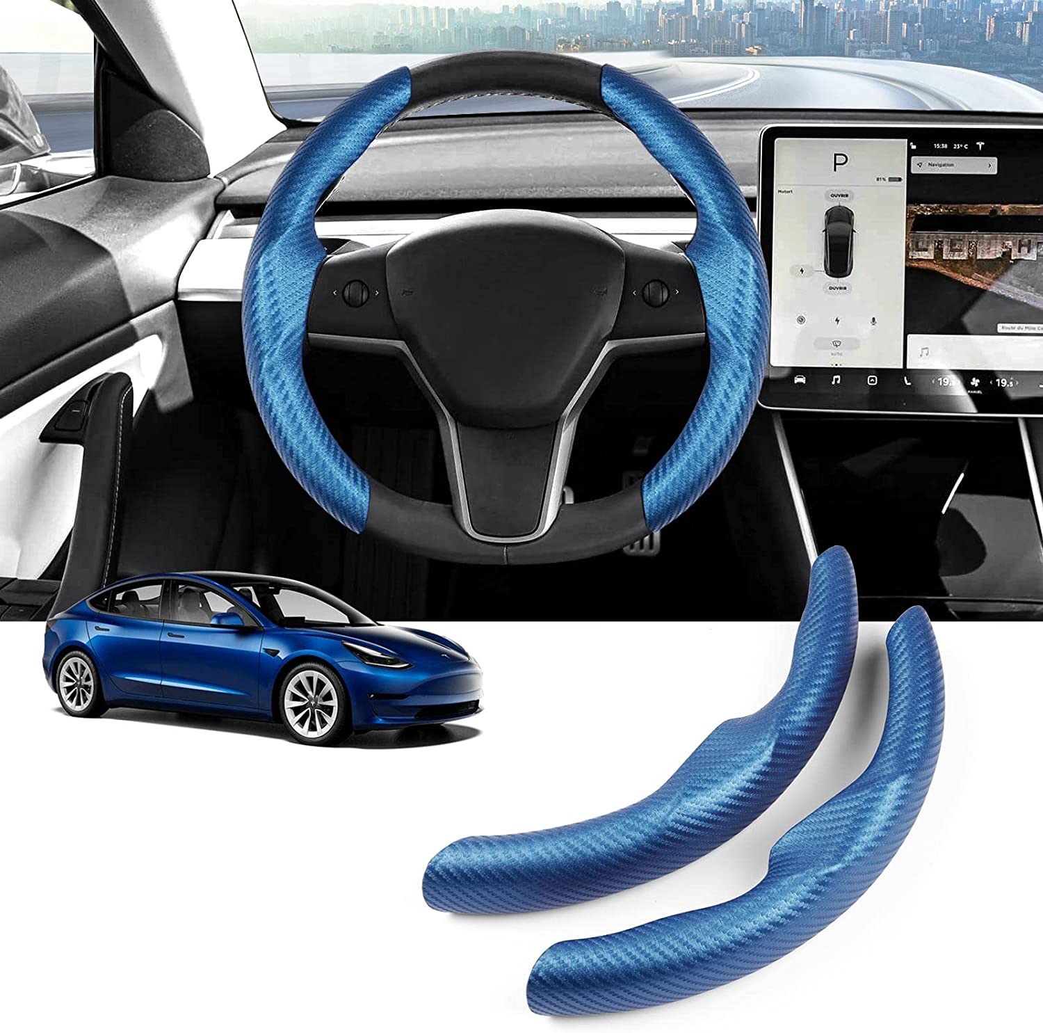Steering Wheel Cover for Tesla Model 3 / Y - acetesla