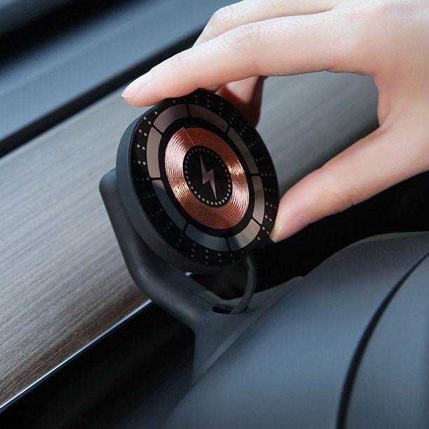 Steering Wheel Magnetic Magsafe Wireless Charging Phone Holder For Tesla Model 3/Y(2017 - 2024) - acetesla