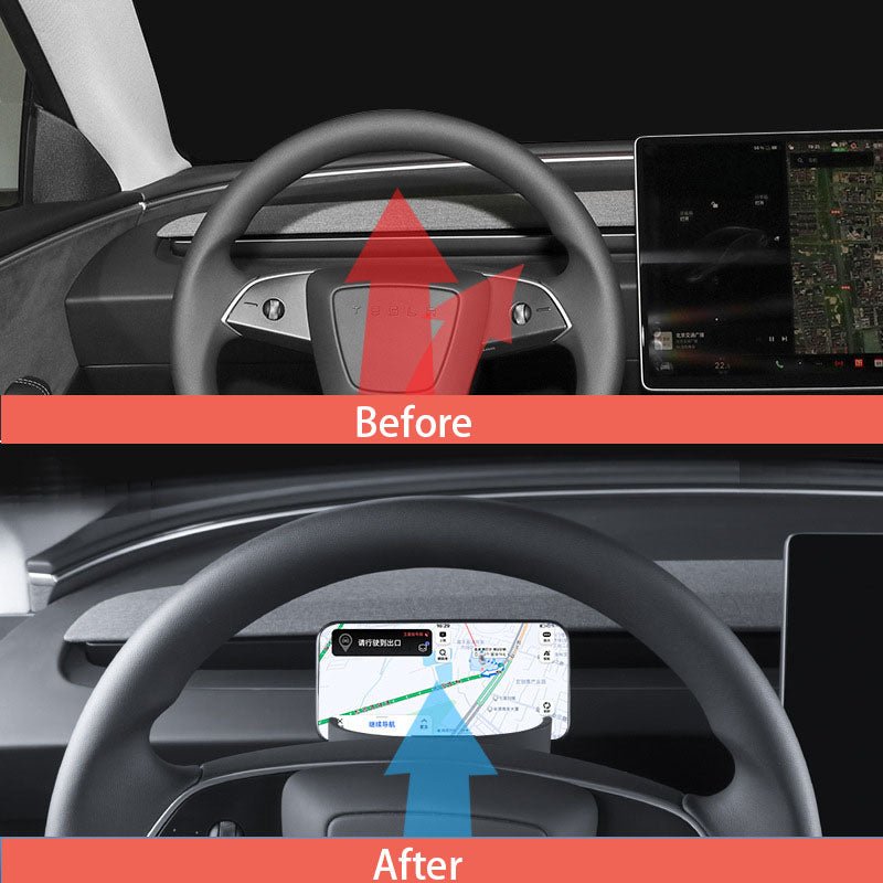 Steering Wheel Phone Holder for Tesla Model Y Juniper 2025+ - acetesla
