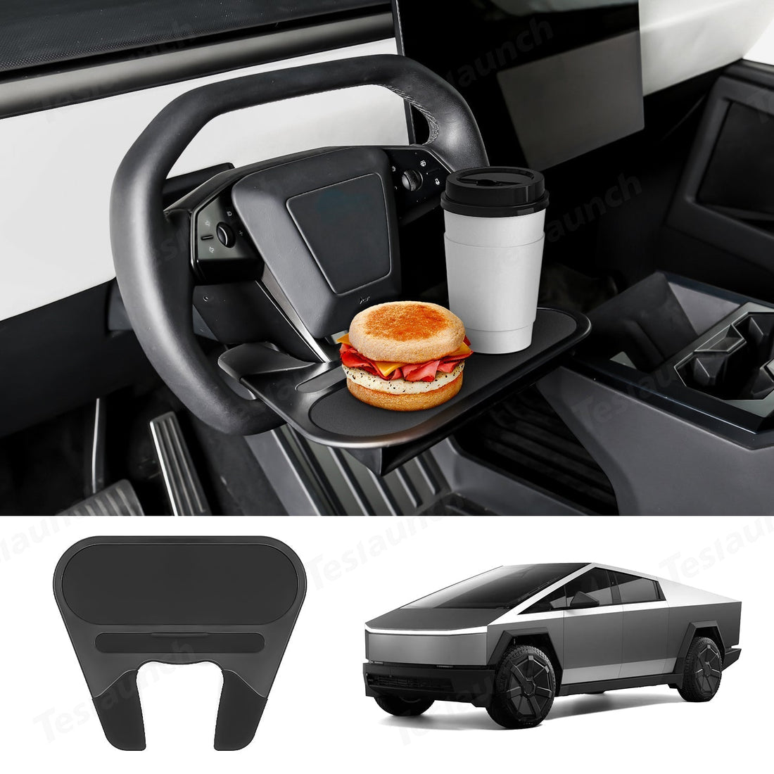Steering Wheel Tray for Cybertruck - acetesla